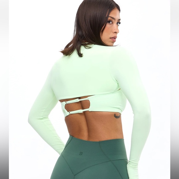 Airknit Bolero Shrug in Honeydew - Picture 2 of 5